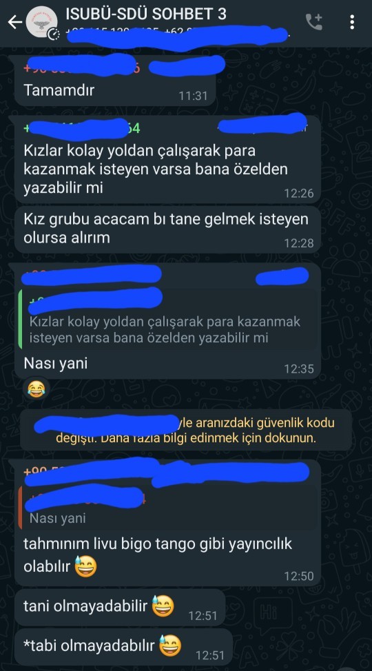 Malum iş için artik alenen okul gruplarında ilan mi veriliyor?