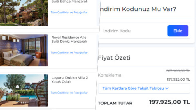 Antalya'da 4 gecelik erken rezervasyon tatil fiyatı 197 bin TL! Tatil yapmak artık hayal mi oldu?