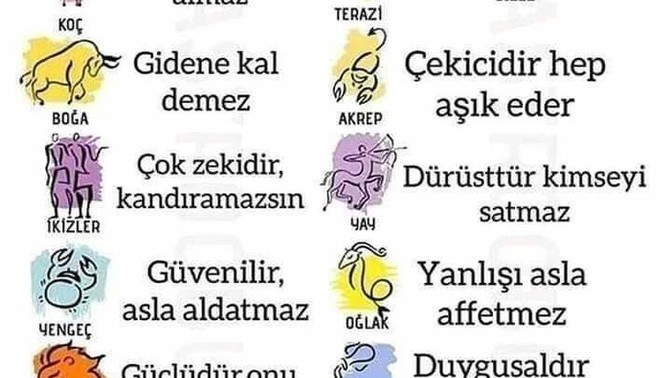 Tek kelime ile Burçlar 😂 ?