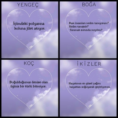 Burçlar ne söylemek istiyor?