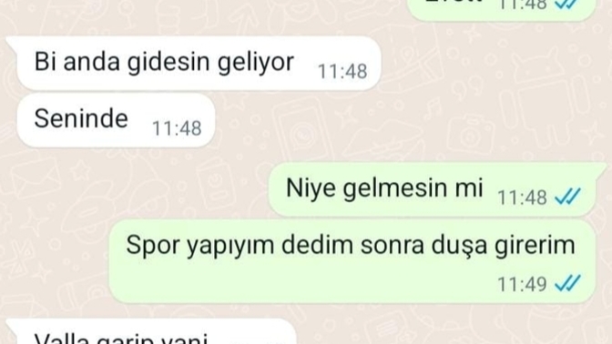 Şu mesajlara bakar mısınız normal mi yazdiklari spor salonuna geldim spor yapacak hevesim kalmadı moralim altüst oldu?