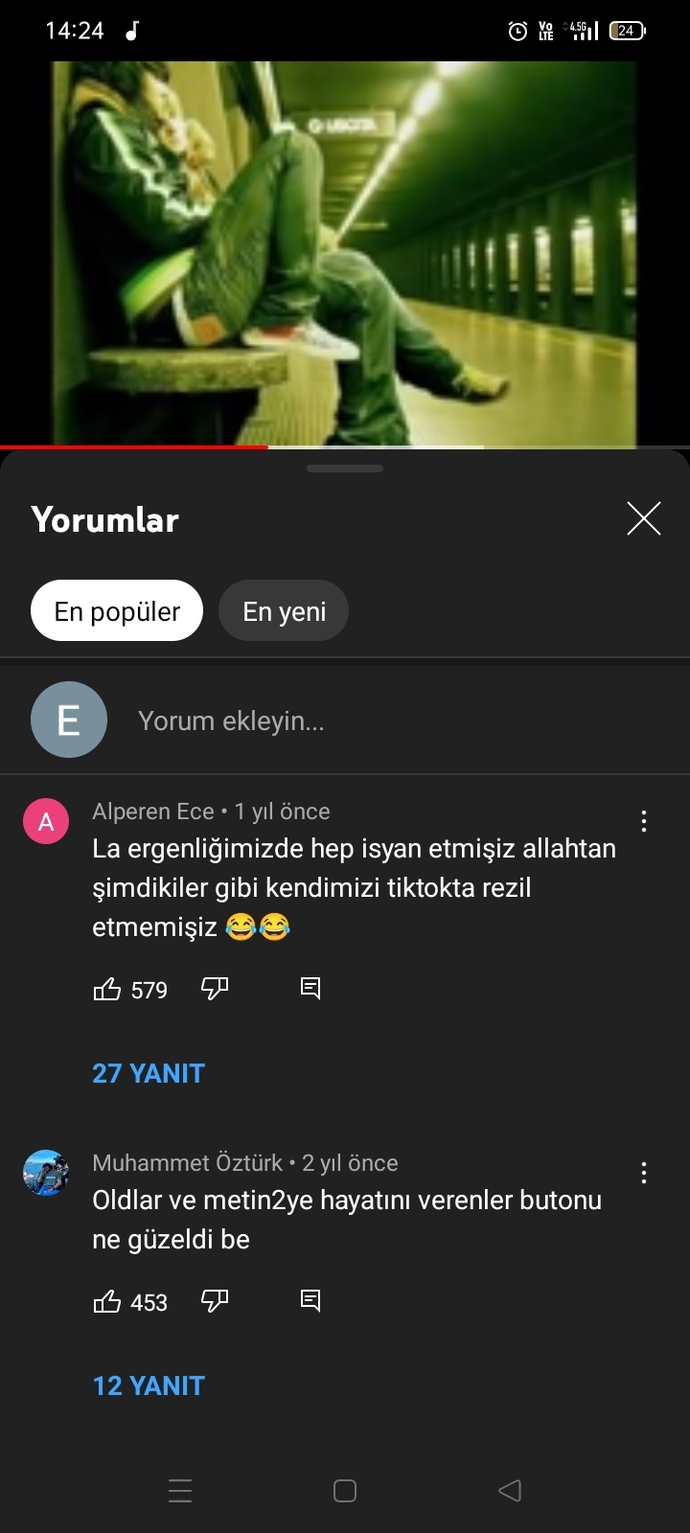 Ergenlikte dinlediğiniz bir şarkı desem bu hangi şarkı olurdu 😂?