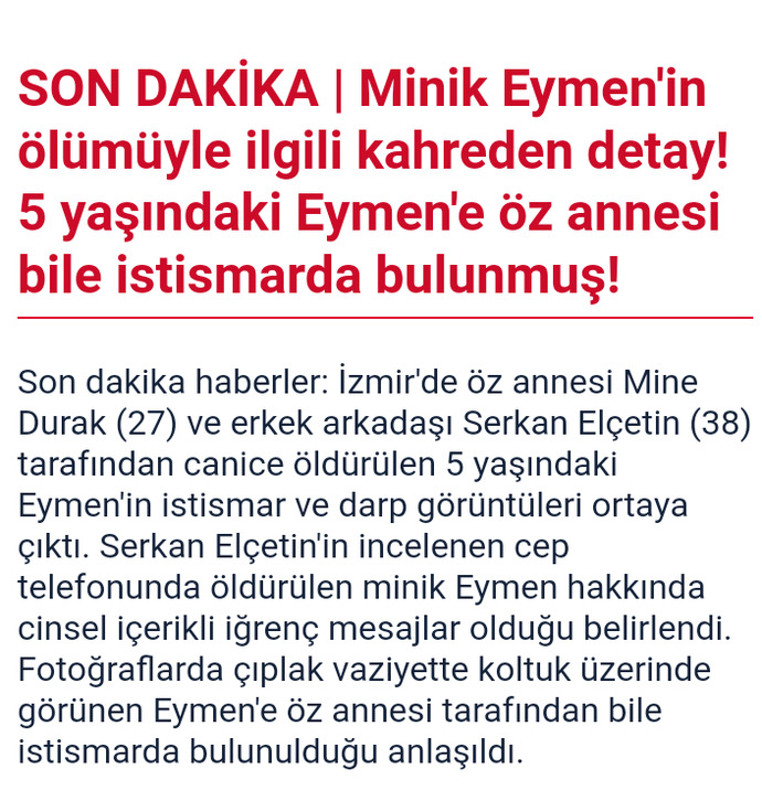 İzmir de ki Eymen bebeği biliyor musun 😔peki ya bir anne evladına en fazla ne kötülük yapabilir onu biliyor musun?