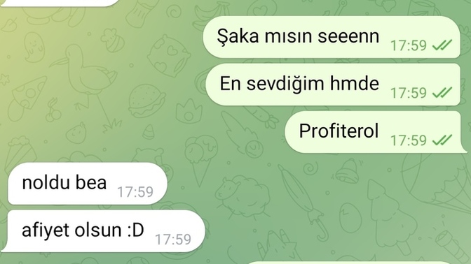 Hasta olduğunuz zaman modunuz yükselsin diye çiçek veya tatlı gönderenleriniz var mı?