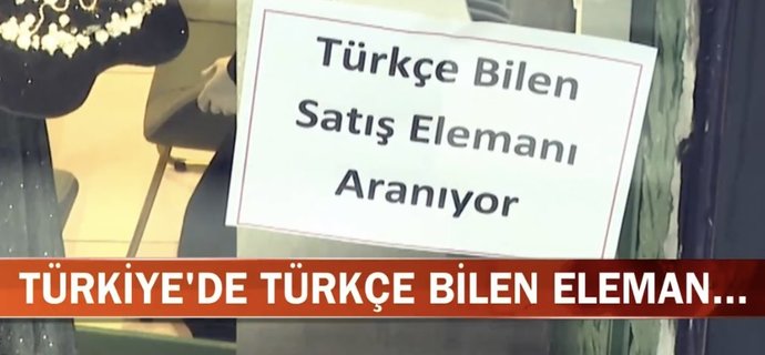 Türkiyede Türkçe bilen eleman arayan işyeri! Düştüğümüz durum komik değil mi?