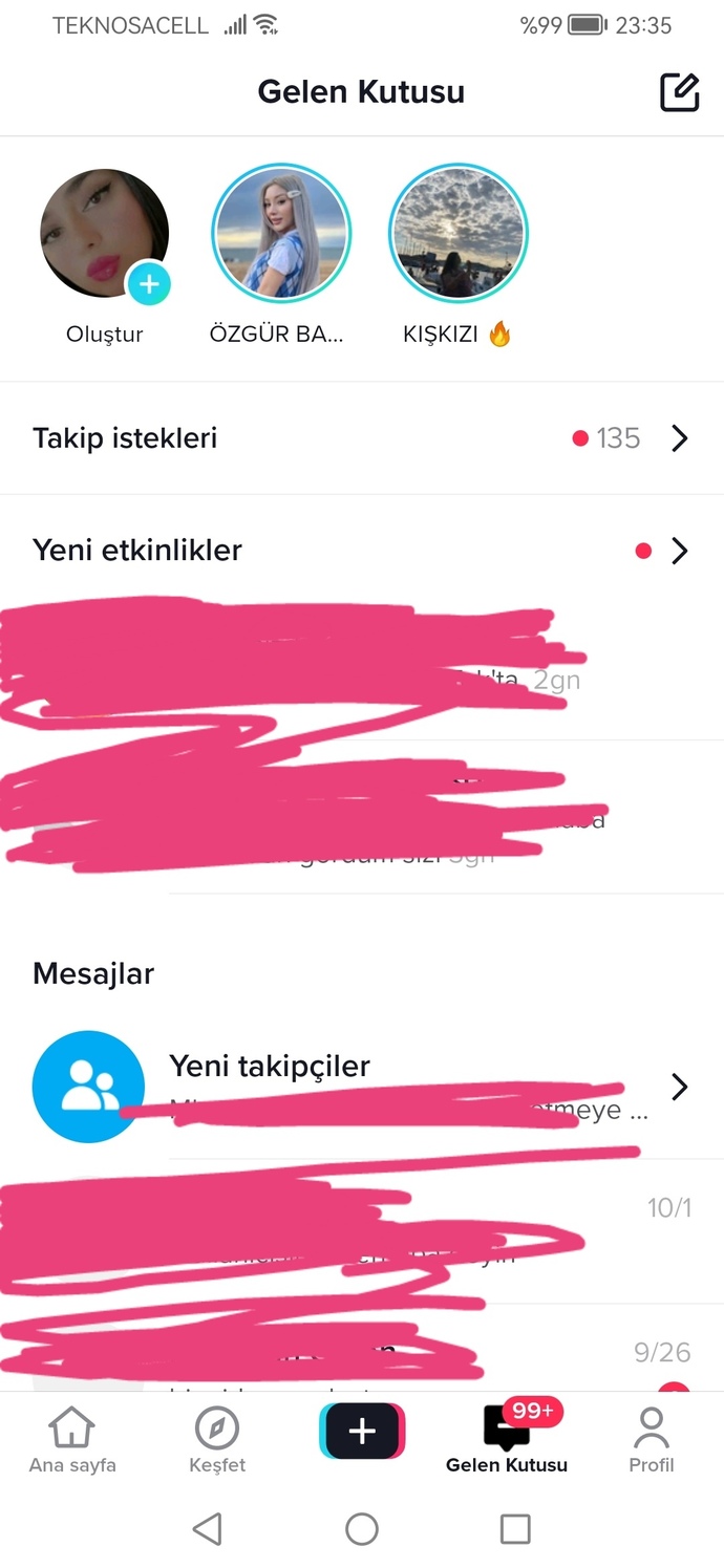 Takip isteklerini nasıl kabul edersiniz?