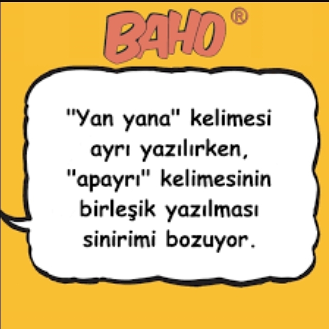 "Yan yana" kelimesi ayrı yazılırken "apayrı" kelimesinin birleşik yazılması sizce de garip değil mi?
