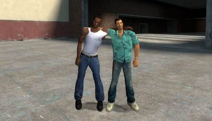 GTA vice city vs. san andreas! bu iki oyunun baş karakterleri çarpışsa kazanan kim olur?