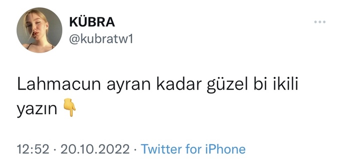 Lahmacun ve ayran kadar güzel bir ikili yazar mısınız?