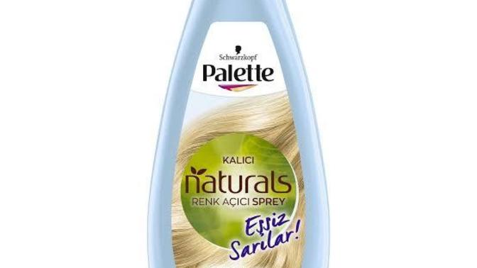 Palette saç açıcı sprey ile saç rengini açan var mı?