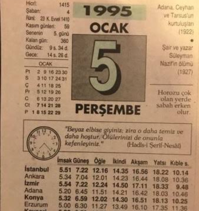 Sen bu tarihte kaç yaşındaydın☕?