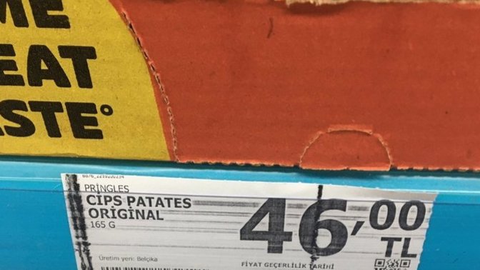 Pringles 46 TL oldu. Markete girmeye korkar oldunuz mu?