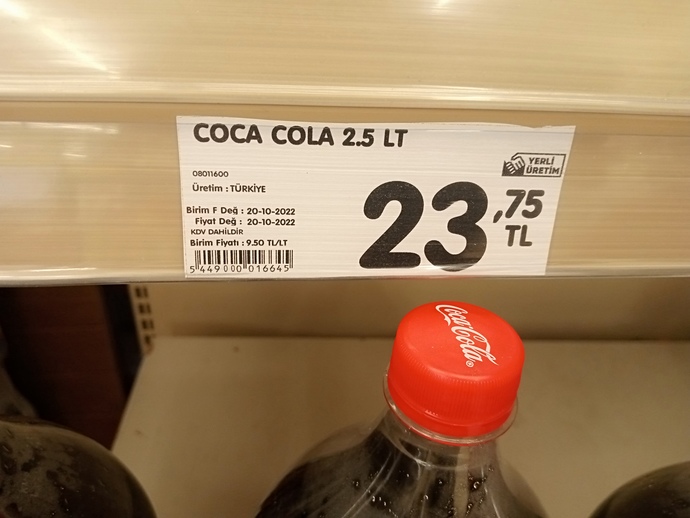 Coca Cola 23,75 olmuş! Senin için neler lüks oldu?