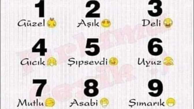 Telefon numaranızın son iki hanesine göre hangi karaktere sahipsiniz?
