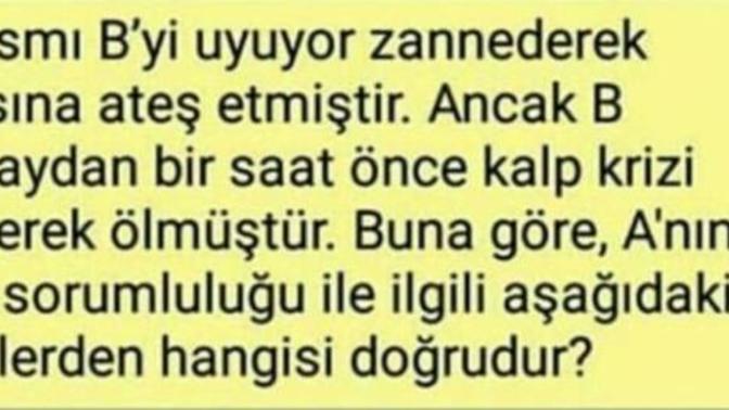 Başkomiserlik sınavında sorulmuş olan soruya sizin cevabınız ne olurdu?