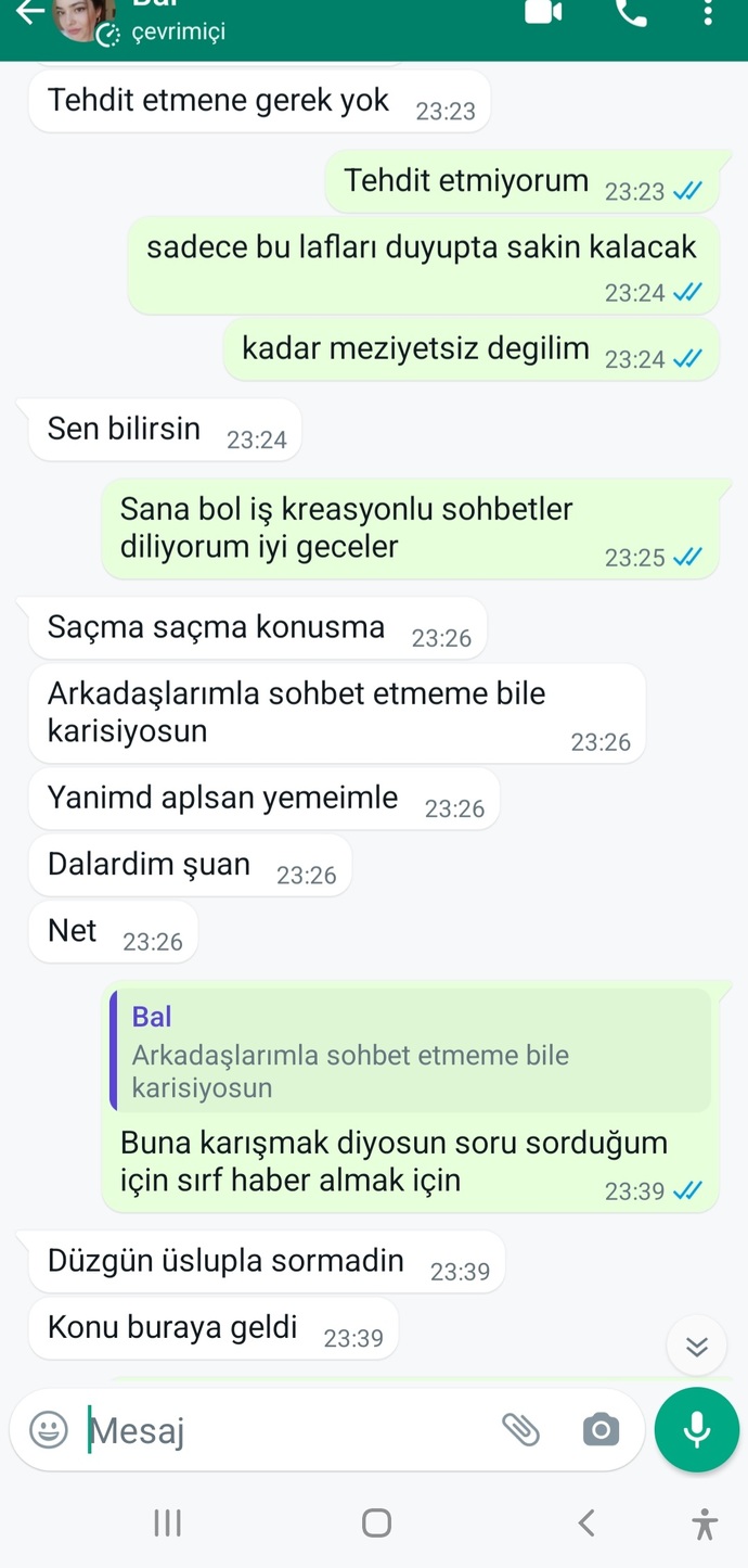 Kızlar, Kız grubuyla konuşup msjınıza dönmeyen sevgili?