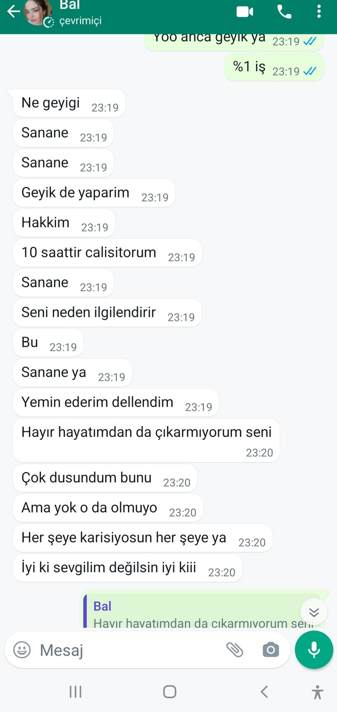 Kızlar, Kız grubuyla konuşup msjınıza dönmeyen sevgili?