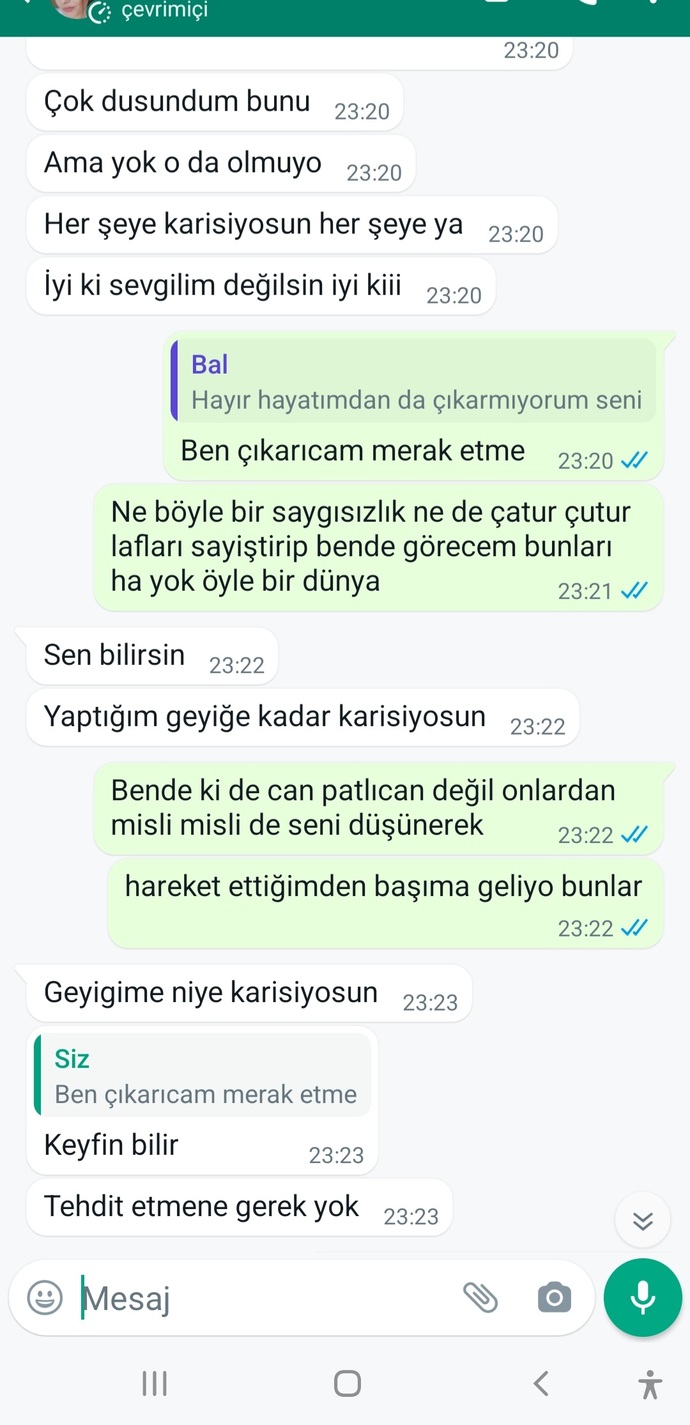 Kızlar, Kız grubuyla konuşup msjınıza dönmeyen sevgili?