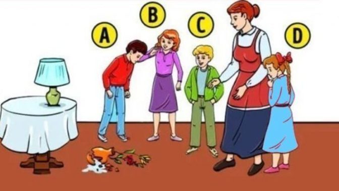 Sizce bu vazoyu kim kırdı?