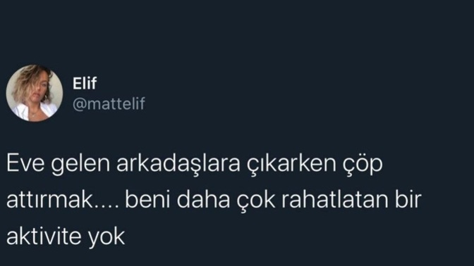 Sizi rahatlatan bir aktivite var mı?