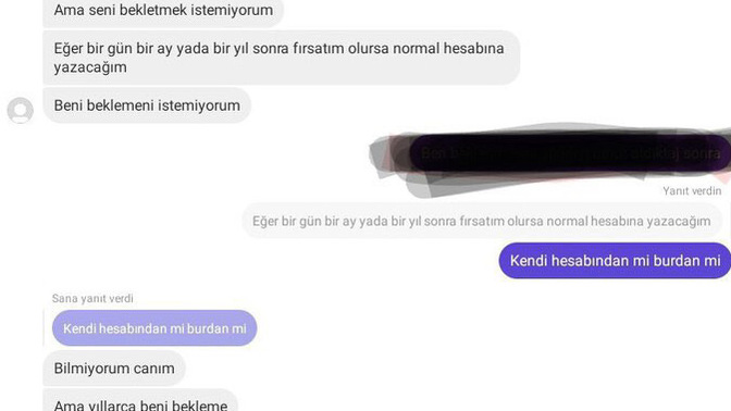 Evli erkeğin verdiği seks tarihi mi sizce burdan ne anlamalıyım?