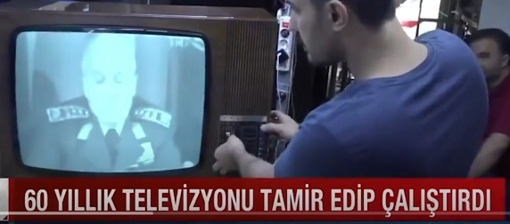 Tamir edilen 60 yıllık televizyon açılınca 1980 senesini gösterdi! Sizce mümkün mü?