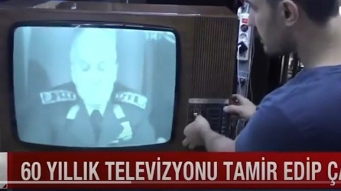 Tamir edilen 60 yıllık televizyon açılınca 1980 senesini gösterdi! Sizce mümkün mü?