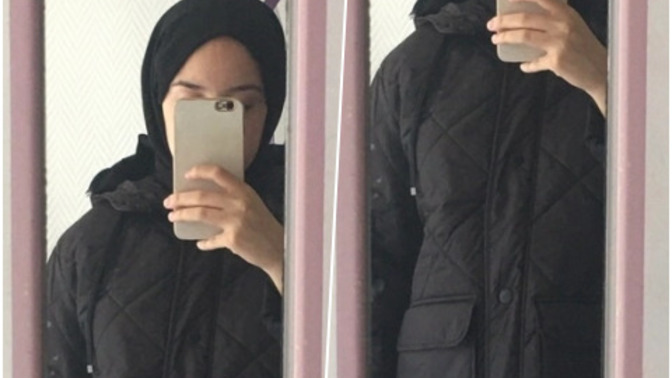 Üzerimdeki mont nasıl? Koyu renkli olması boyumu kesmiş mi?