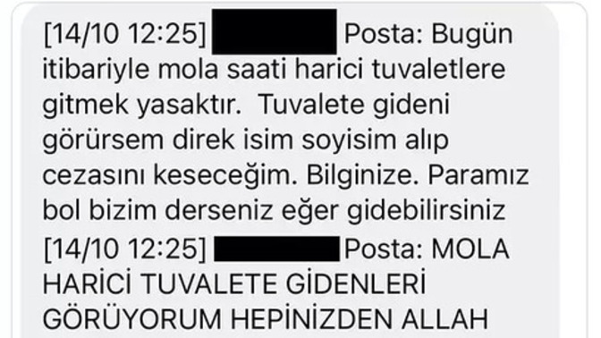 İş yerinizde sırf tuvalete gidiyorsunuz diye sizden para kesilse ne tepki verirdiniz?