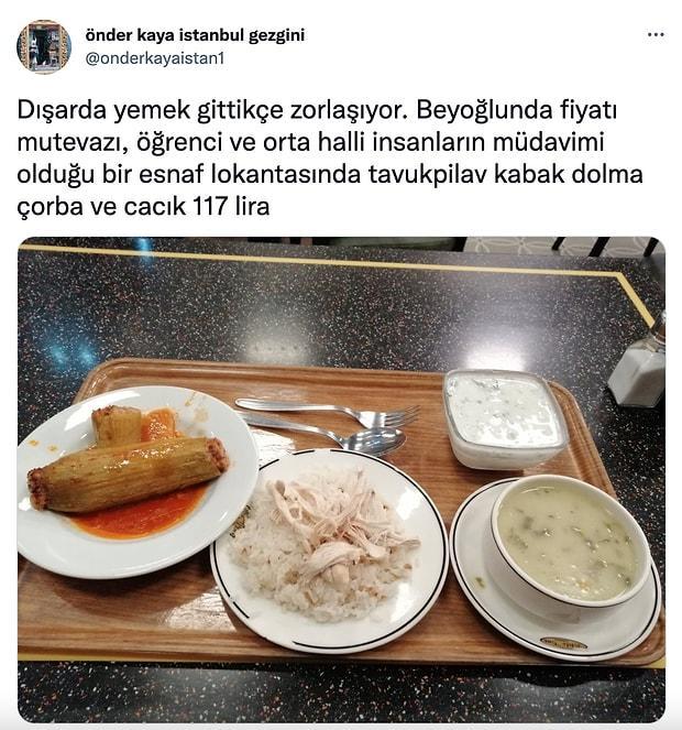 Esnaf lokantasında 165 TLye yemek yemek normal mi? Orta halli dostu esnaf lokantası fiyatları hakkında ne düşünüyorsunuz?