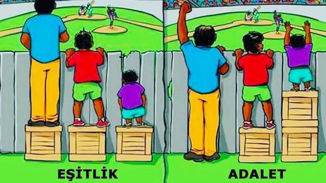 Adalet ve eşitlik arasında ki fark nedir? İkisi aynı şey midir?