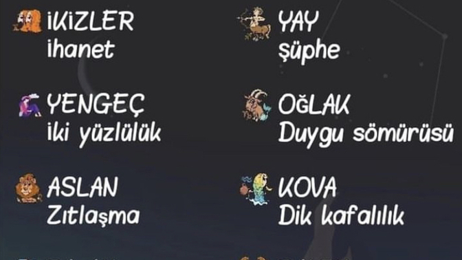 Burcunuza göre size ne yapılmamalı?