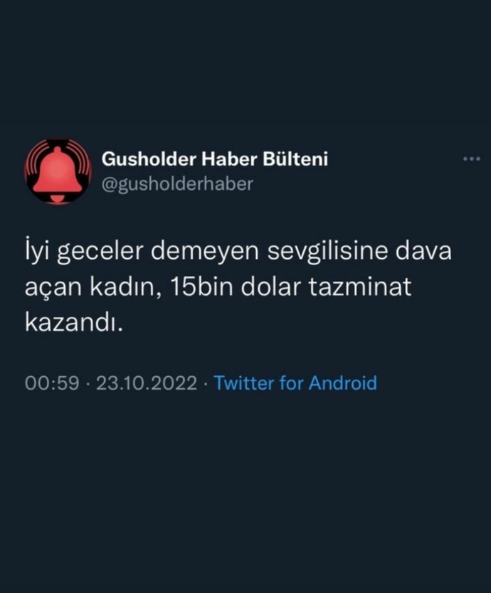 İyi geceler mesajınızı aldınız mı?