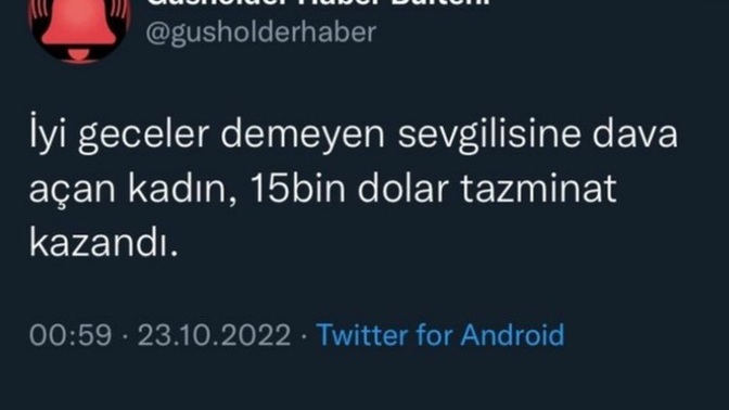 İyi geceler mesajınızı aldınız mı?