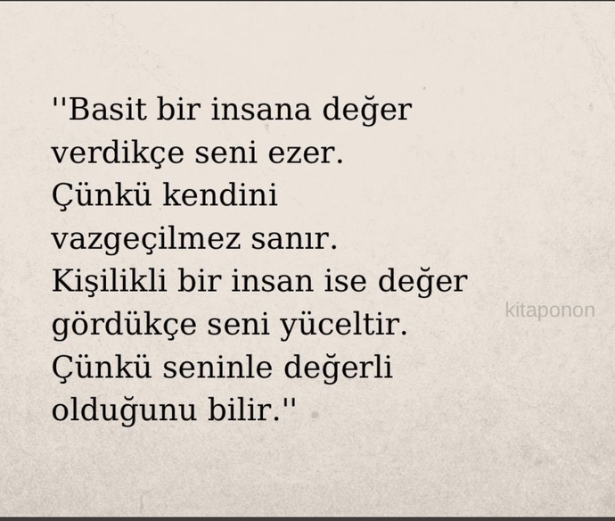 Basit bir insan mısınız/ yoksa kişilikli bir insan mı?