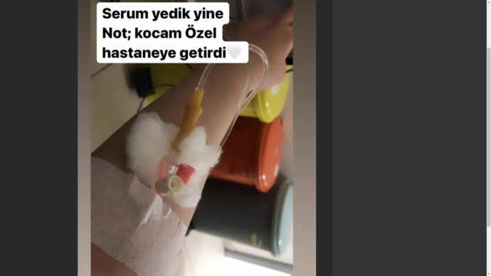 Kocam özel hastaneye getirdi! Serum fotoğrafları falan atanlara alıştık da, bu biraz saçma değil mi?