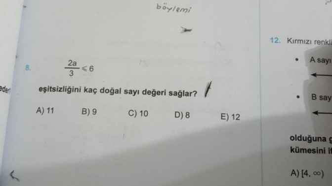 Beş saat bakıştığım soruya bakar mısınız?