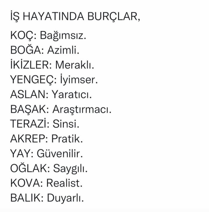 İş hayatında burçlar nasıldır?