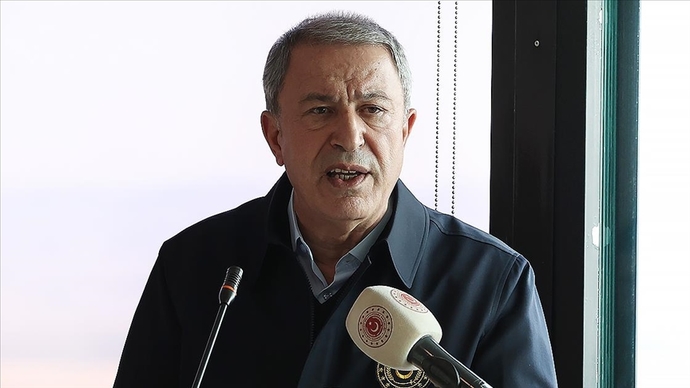 Bakan Akar: (Kimyasal silah iddiası) Ne zaman terör örgütü çöküş sürecine girdi, karalama yoluna gitmeye çalıştılar,, dedi?