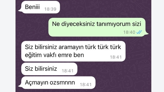 Bunlar telefon dolandırıcısı mı sapık mı?