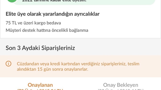 Trendyolda son 3 ay içerisinde ne kadar harcadınız?