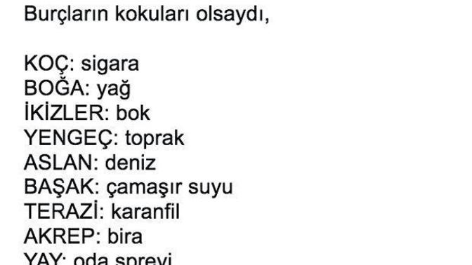 Burcunuza göre hangi kokuyu temsil ediyorsunuz?