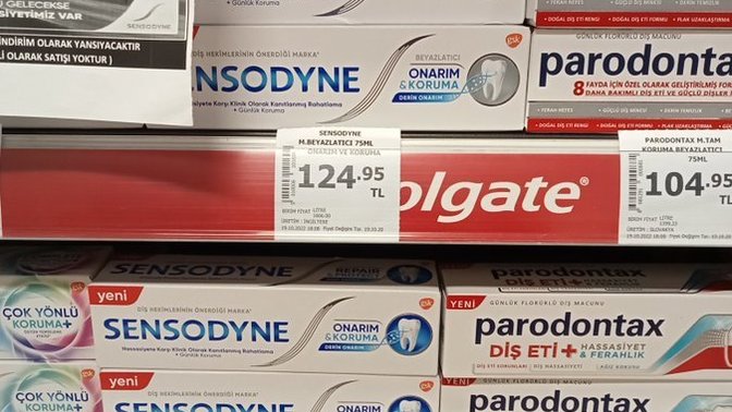 SENSODYNE diş macunu 125 lira! Daha ne kadar zamlanacak her şey?