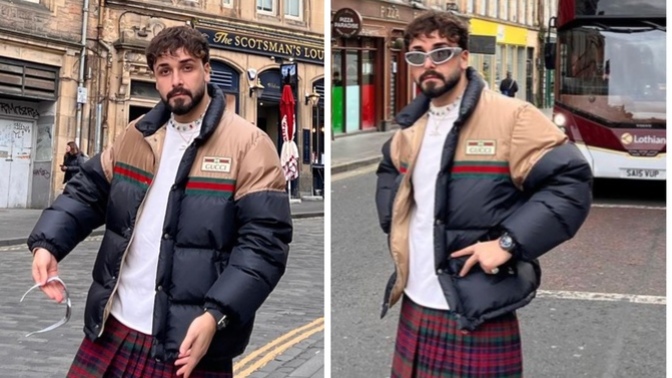 Sefo, İskoç kilti (eteği) giydi! Yakışıklı şarkıcımıza yakışmış mı😻?