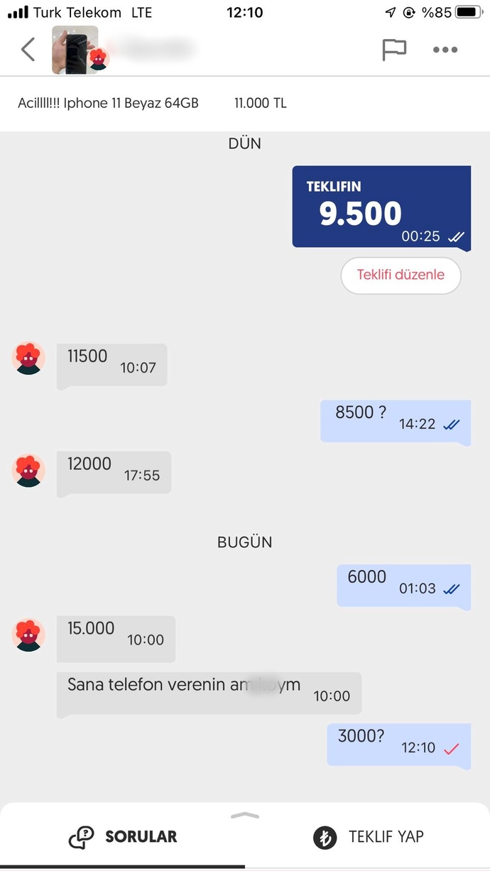 Pazarlık yaparken iyi misinizdir? Ben nasılım?
