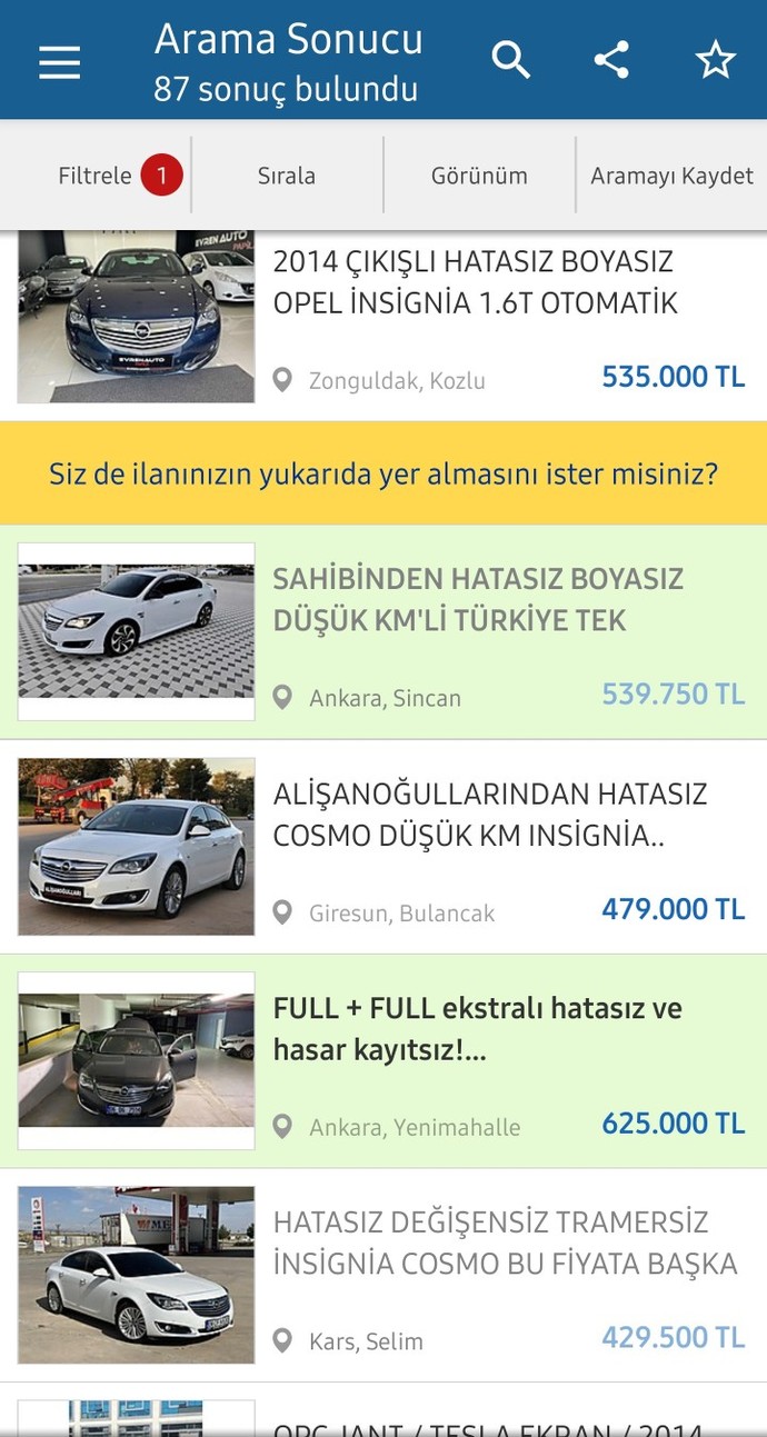 Hangi araba ne kadar fiyatla satılsaydı kesin satın alırdınız?