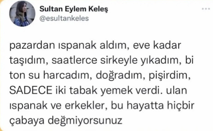 Erkeklerle ıspanağın genleri aynı olabilir mi?
