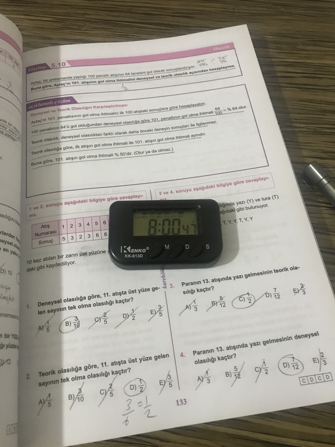 En çok kaç saat ders çalıştınız?