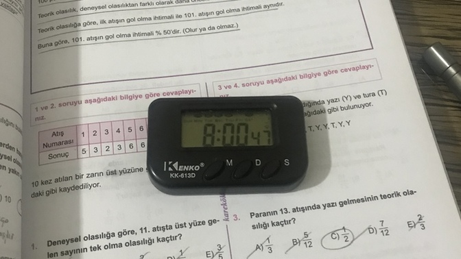En çok kaç saat ders çalıştınız?