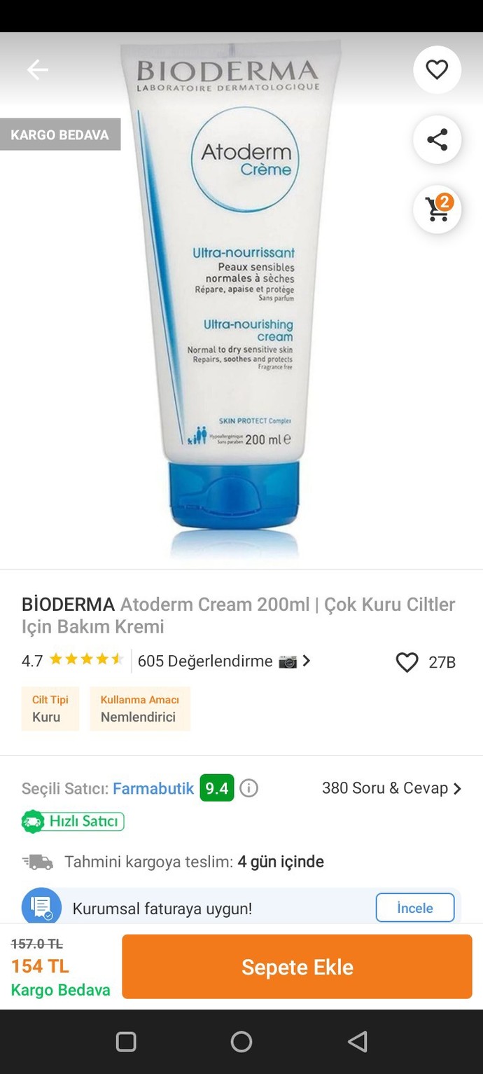 Doktor yeşil olan Biodermayı önerdi. Hangisini alayım?